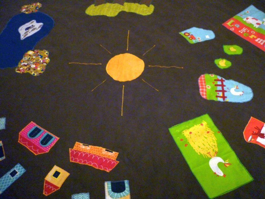 coudre un tapis de jeu
