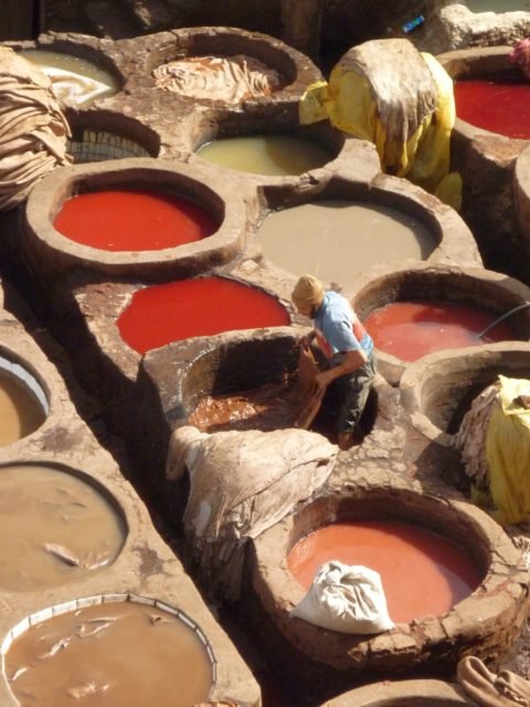 Fès bassin de tannage